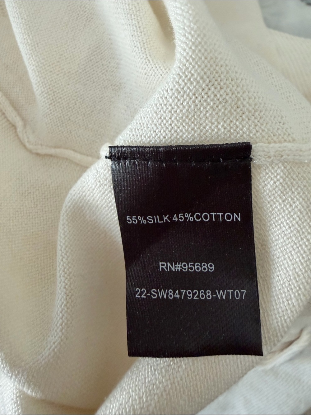 Todd Snyder Silk Cotton Eyelet Knit Shirt Cream Size L - Picture 14 of 14